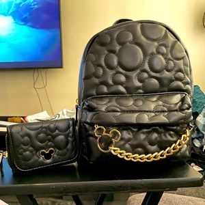 Mickey Mouse backpack and wallet